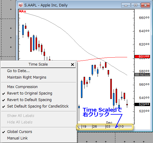 Time Scaleを右クリック